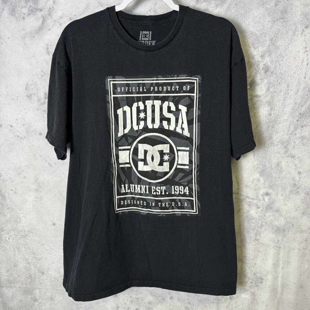 DC USA Rob Dyrdek Skate T Shirt Mens XL Black Short Sleeve Streetwear